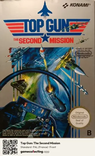 Top Gun: The Second Mission Nintendo Entertainment System, France box front