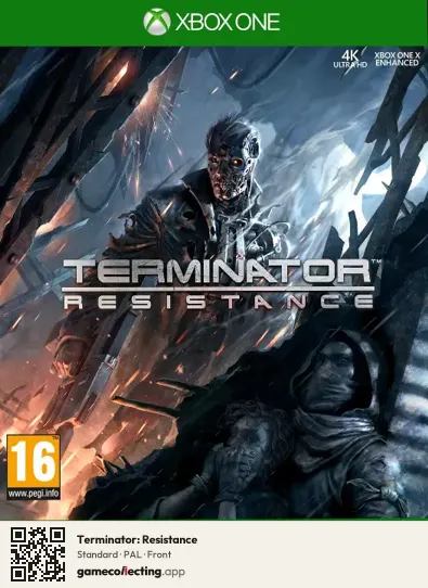Terminator: Resistance Xbox One, PAL box front