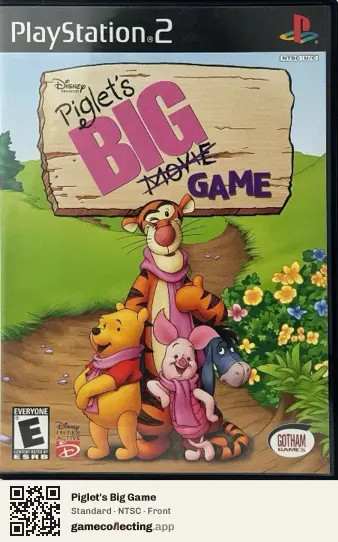 Piglet's Big Game PlayStation 2, NTSC box front