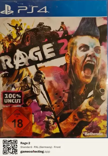 Rage 2 PlayStation 4, Germany box front