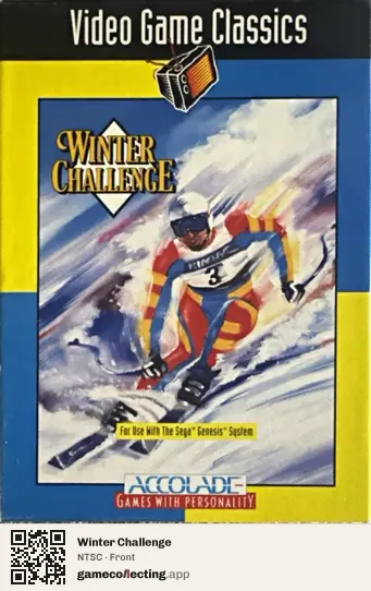 Winter Challenge Sega Mega Drive / Genesis, NTSC box front
