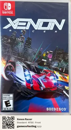 Xenon Racer Nintendo Switch, NTSC box front