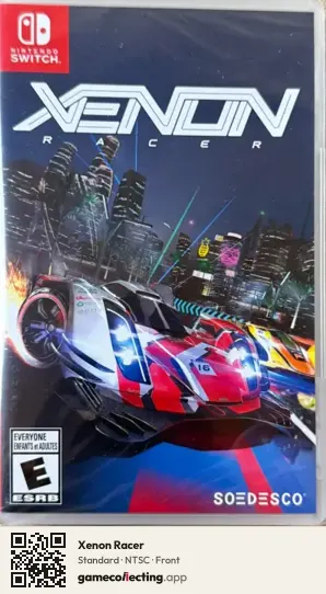 Xenon Racer Nintendo Switch, NTSC box front