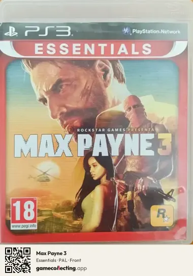 Max Payne 3 PlayStation 3, PAL box front