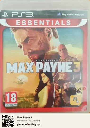 Max Payne 3 PlayStation 3, PAL box front