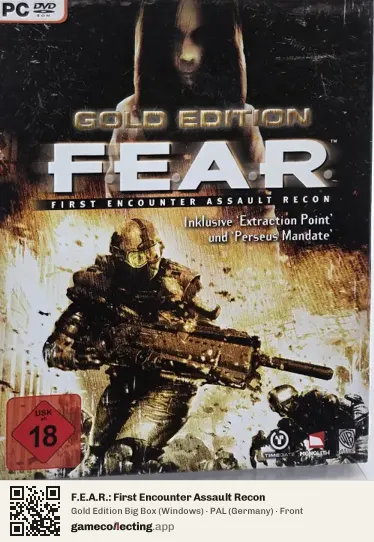 F.E.A.R.: First Encounter Assault Recon Computer, Germany box front