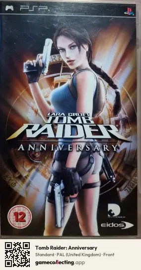 Tomb Raider: Anniversary PlayStation Portable, United Kingdom box front