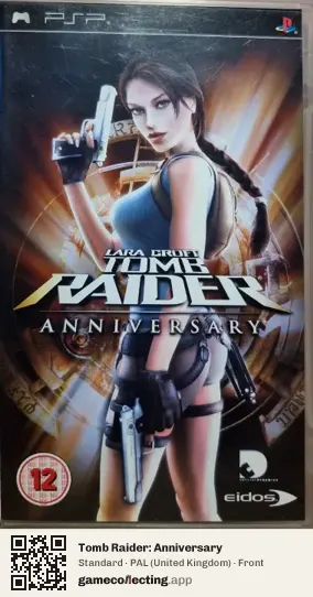 Tomb Raider: Anniversary PlayStation Portable, United Kingdom box front