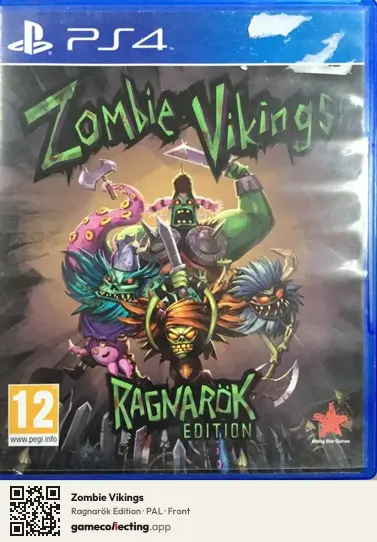 Zombie Vikings PlayStation 4, PAL box front