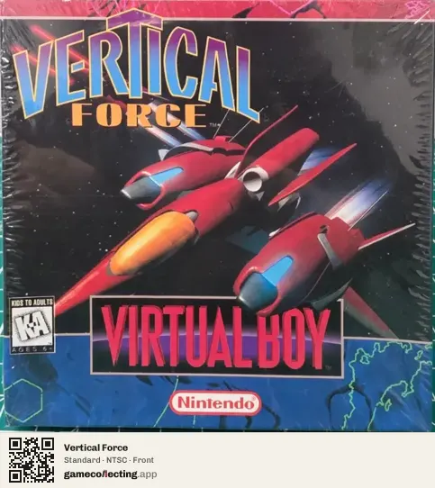 Vertical Force Virtual Boy, NTSC box front