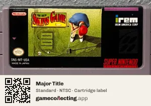Major Title Super Nintendo Entertainment System, NTSC cartridge label