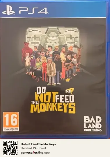 Do Not Feed the Monkeys PlayStation 4, PAL box front