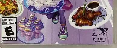 Yum Yum Cookstar, the ESRB box on its front