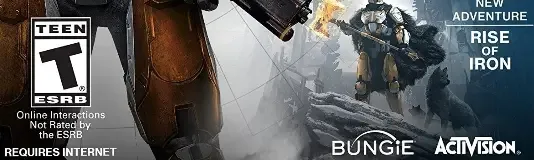 Destiny, the ESRB box on its front
