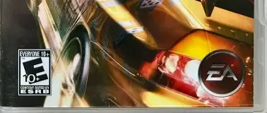 Need for Speed Carbon: Own the City, the ESRB box on its front