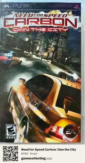 Need for Speed Carbon: Own the City PlayStation Portable, NTSC box front