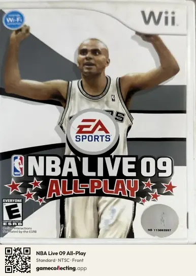 NBA Live 09 All-Play Nintendo Wii, NTSC box front
