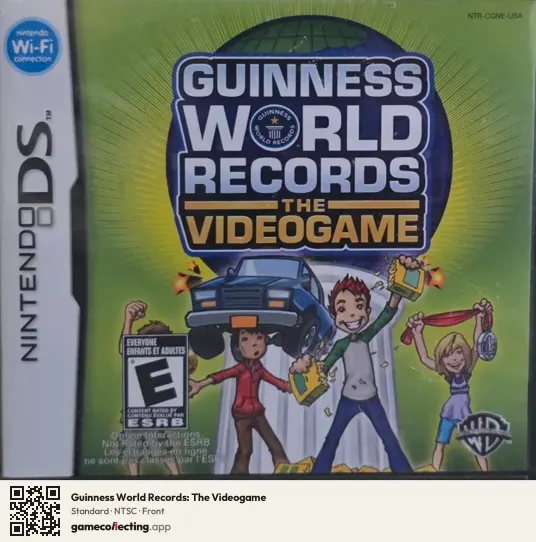 Guinness World Records: The Videogame Nintendo DS, NTSC box front