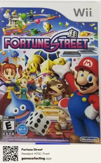 Fortune Street Nintendo Wii, NTSC box front