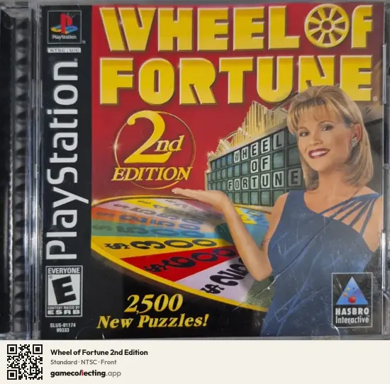 Wheel of Fortune 2nd Edition PlayStation, NTSC box front