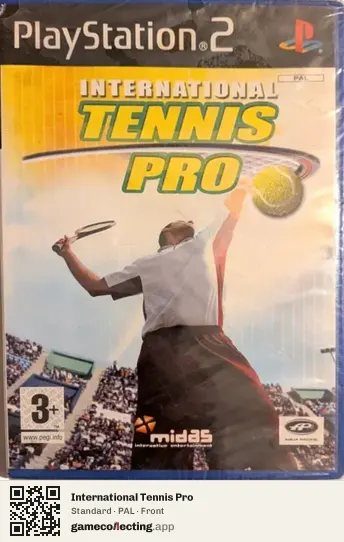 International Tennis Pro PlayStation 2, PAL box front