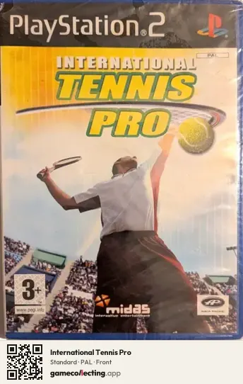 International Tennis Pro PlayStation 2, PAL box front