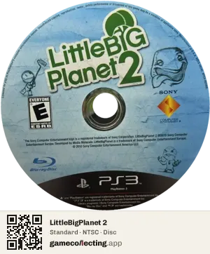 LittleBigPlanet 2 PlayStation 3, NTSC disc