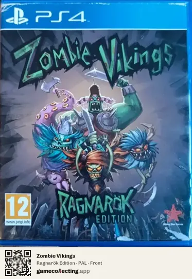 Zombie Vikings PlayStation 4, PAL box front