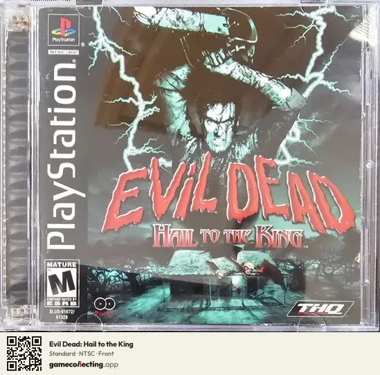 Evil Dead: Hail to the King PlayStation, NTSC box front