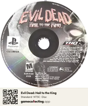 Evil Dead: Hail to the King PlayStation, NTSC disc