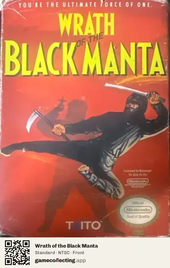 Wrath of the Black Manta Nintendo Entertainment System, NTSC box front