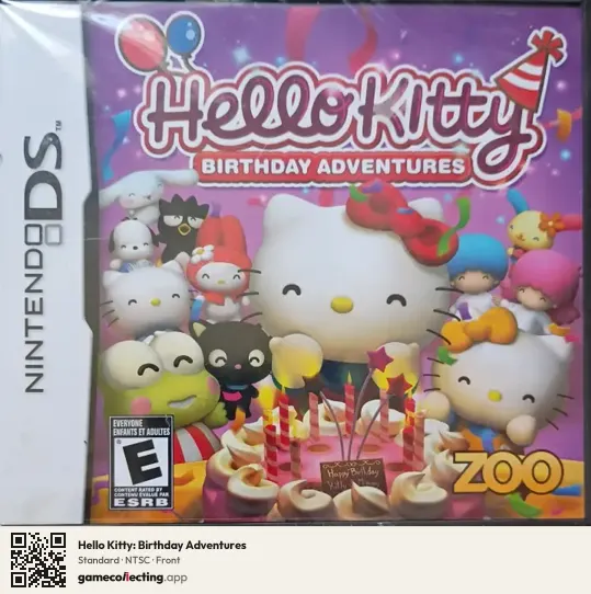 Hello Kitty: Birthday Adventures Nintendo DS, NTSC box front