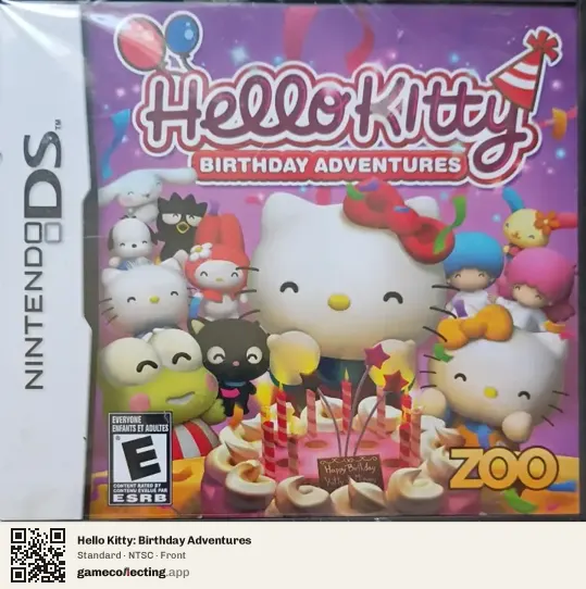 Hello Kitty: Birthday Adventures Nintendo DS, NTSC box front