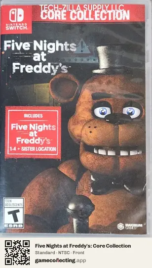 Five Nights at Freddy's: Core Collection Nintendo Switch, NTSC box front