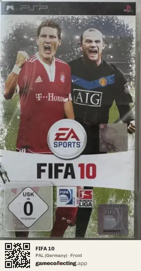 FIFA 10 PlayStation Portable, Germany box front