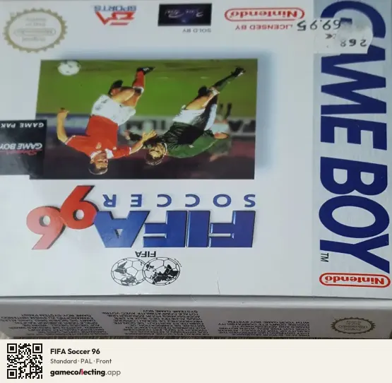 FIFA Soccer 96 Game Boy, PAL box front
