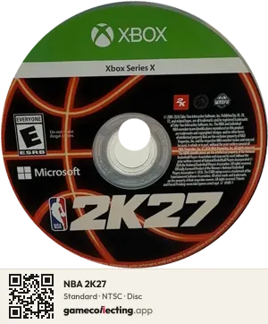 NBA 2K27 Xbox Series X, NTSC disc