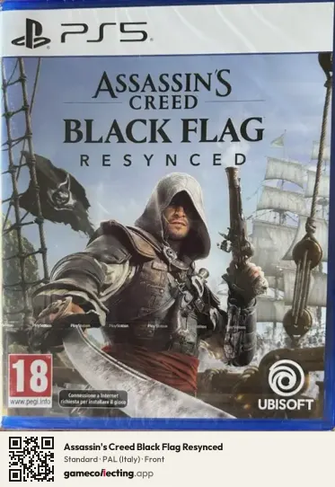 Assassin's Creed Black Flag Resynced PlayStation 5, Italy box front