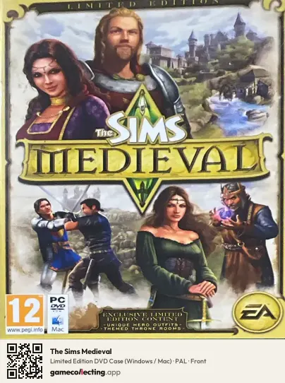 The Sims Medieval Computer, PAL box front