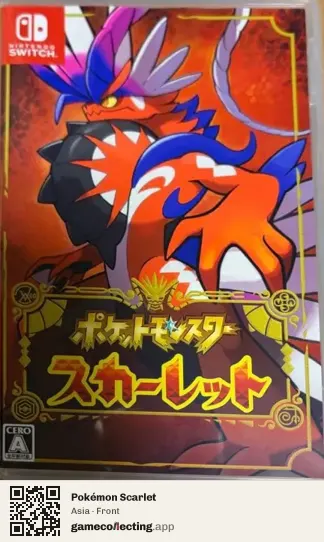 Pokémon Scarlet Nintendo Switch, Asia box front