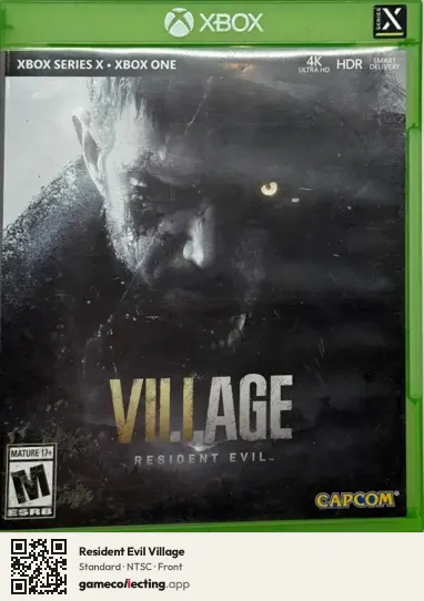 Resident Evil Village Xbox Series X, NTSC box front