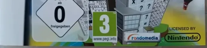 Puzzler World 2, the USK square on its front