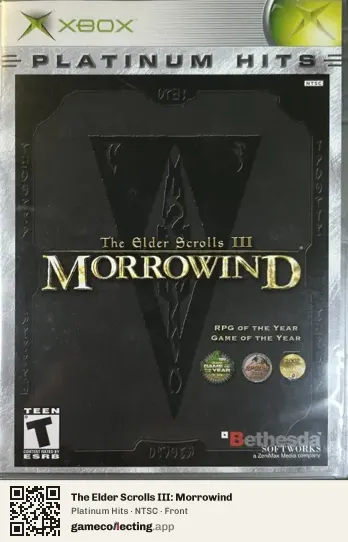 The Elder Scrolls III: Morrowind Xbox, NTSC box front