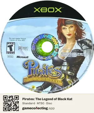 Pirates: The Legend of Black Kat Xbox, NTSC disc