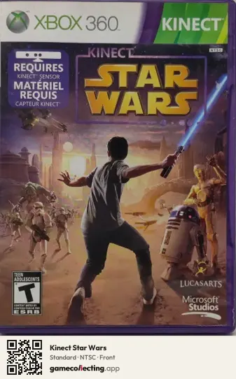 Kinect Star Wars Xbox 360, NTSC box front