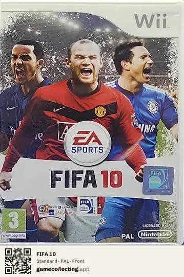 FIFA 10 Nintendo Wii, PAL box front
