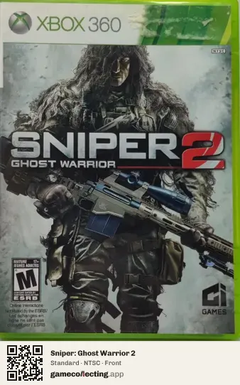 Sniper: Ghost Warrior 2 Xbox 360, NTSC box front