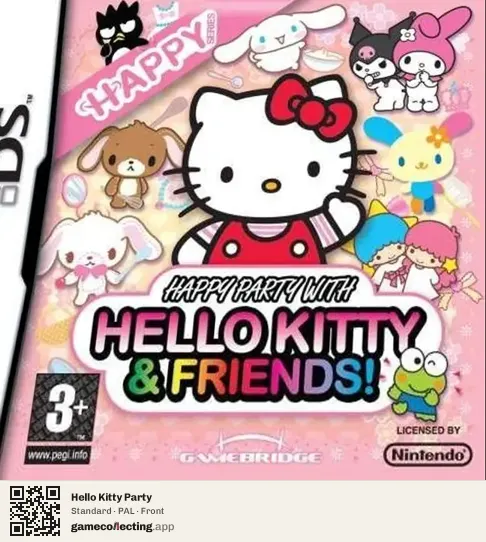 Hello Kitty Party Nintendo DS, PAL box front