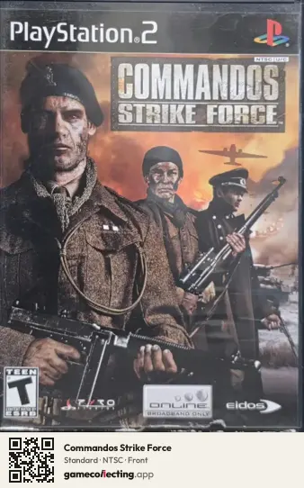 Commandos Strike Force PlayStation 2, NTSC box front