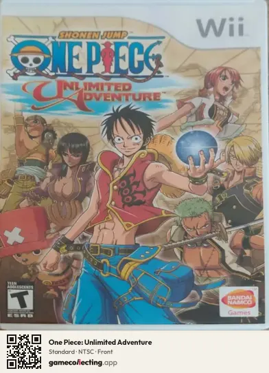 One Piece: Unlimited Adventure Nintendo Wii, NTSC box front